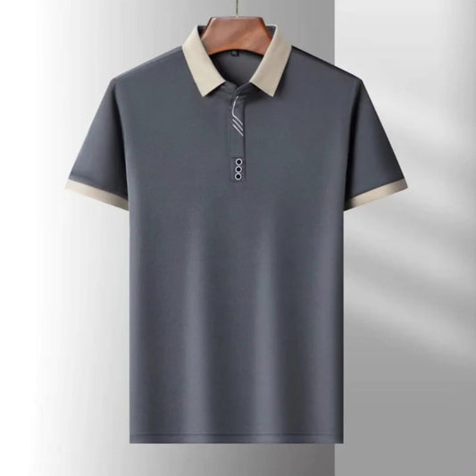 Men's Breathable Short Sleeve Polo Shirt